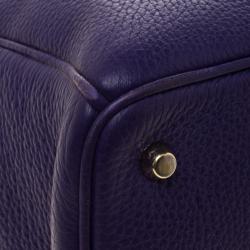مملوكة مسب قًا Dior Purple Leather Large Diorissimo Shopper Tote