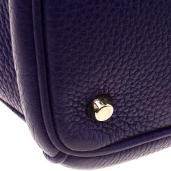 مملوكة مسبقًا Dior Purple Leather Large Diorissimo Shopper Tote