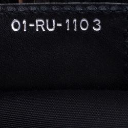 Pre Owned حقيبة يد ديور بينيرا شوبر متوسطة كانفاس مقوى سوداء