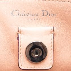 Pre Owned حقيبة شوبر ديور ديوريسيمو جلد عنابي كبيرة