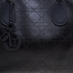 مملوكة مسبقًا Dior Black Cannage Coated Canvas Medium New Panarea Shopper Tote