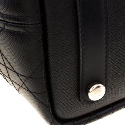 مملوكة مسبقًا Dior Black Cannage Coated Canvas Medium New Panarea Shopper Tote