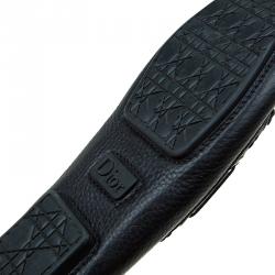 مملوكة مسبقًا Dior Black Leather Tassel Detail Loafers Size 38