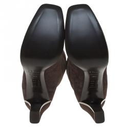 مملوكة مسبقًا Dior Brown Suede Knee Boots Size 40.5