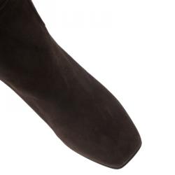 مملوكة مسبقًا Dior Brown Suede Knee Boots Size 40.5