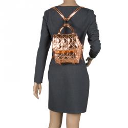 Dior Metallic Bronze Ceramic Effect Leather Stardust Backpack