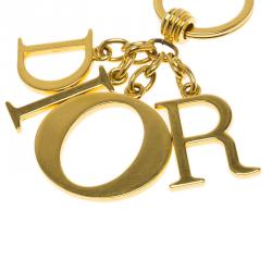 Dior Gold Bag Charm Logo Pendant Keychain 70d429s – Bagriculture