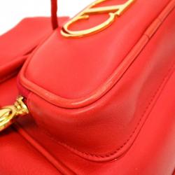 Dior Vermilion Calfskin Leather Backpack