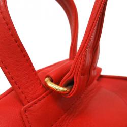 Dior Vermilion Calfskin Leather Backpack