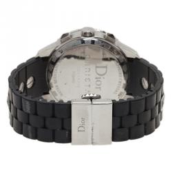 Pre Owned Dior Black Stainless Steel Christal Women's Wristwatch 38MM