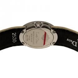 Dior Black Stainless Steel Lady Dior Women's Wristwatch 21MM