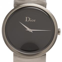 Dior Black Stainless Steel La D De Dior Women's Wristwatch 33MM