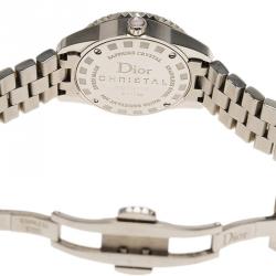 مملوكة مسبقًا ساعة يد نسائية ديور كريستال  CD112110M002 ستانلس ستيل صدف 28مم