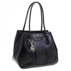 Pre Owned DKNY Black Leather Tote