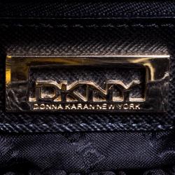 Pre Owned DKNY Black Leather Tote