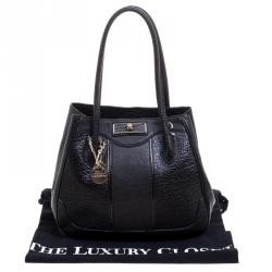 Pre Owned DKNY Black Leather Tote