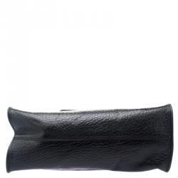 Pre Owned DKNY Black Grain Leather Beekman French Tote