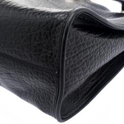 Pre Owned DKNY Black Grain Leather Beekman French Tote