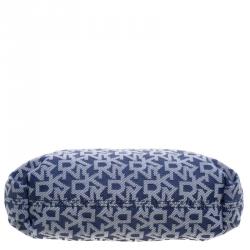 Pre Owned DKNY Blue Fabric Heritage Shoulder Bag