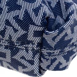 Pre Owned DKNY Blue Fabric Heritage Shoulder Bag