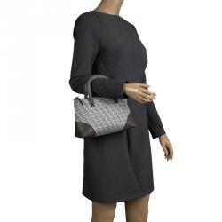 Pre Owned DKNY Grey Monogram Canvas Tote