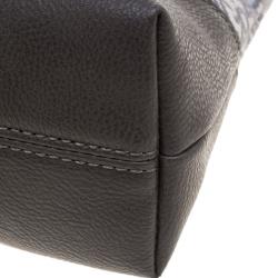 Pre Owned DKNY Grey Monogram Canvas Tote