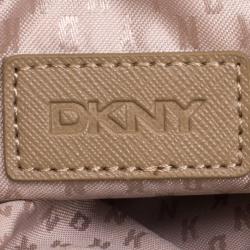 Pre Owned DKNY Green Quilted Leather Crossbody Bag