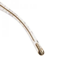 Pre Owned نظارة دولتشي أند غابانا طباعة دانتيل أبيض 