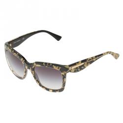 Pre Owned نظارة شمسية دولتشي أند غابانا  4197  سوداء وذهبي 