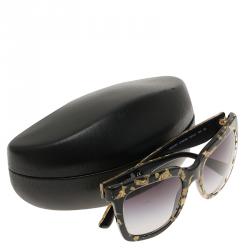 Pre Owned نظارة شمسية دولتشي أند غابانا  4197  سوداء وذهبي 
