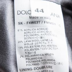 مملوكة مسبقًا تنورة دولتشي أند غابانا تويد بيبلوم متعددة الألوان M