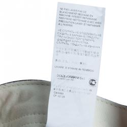 مملوكة مسبقًا بنطلون جينزدولتشي أند غابانا سكيني بريتي كحلي بسحاب مزين XS