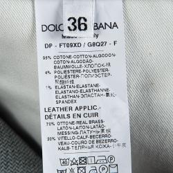 مملوكة مسبقًا Dolce and Gabbana Indigo Denim Tapered Pretty Jeans XS