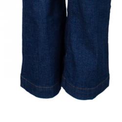 Pre Owned Dolce And Gabbana Wide Leg Denim Jeans M