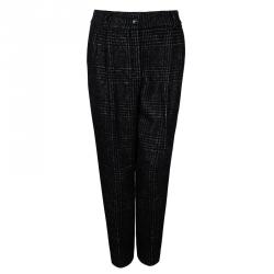 Pre Owned Dolce and Gabbana Tweed Wool Tailored Pants M