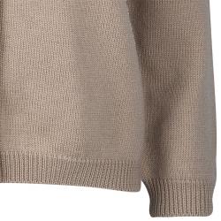 Pre Owned Dolce and Gabbana Beige Lace Detail Cardigan M