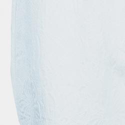 Pre Owned Dolce and Gabbana White Jacquard Print Trousers L