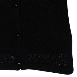 Pre Owned Dolce And Gabbana Black Knit Cardigan S