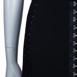 Pre Owned تنورة دولتشي أند غابانا هوك أند أي سوداء M