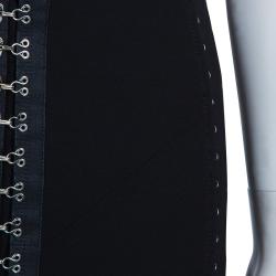 Pre Owned تنورة دولتشي أند غابانا هوك أند أي سوداء M