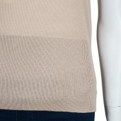 Pre Owned توب دولتشي أند غابانا بأكمام قصيرة تريكو بيج M