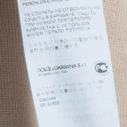 Pre Owned توب دولتشي أند غابانا بأكمام قصيرة تريكو بيج M