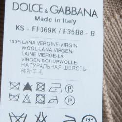 Pre Owned توب دولتشي أند غابانا بأكمام قصيرة تريكو بيج M