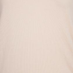 مملوكة مسبقًا Dolce and Gabbana Beige Short Sleeve Knit Top S