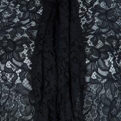 Pre Owned توب دولتشي أند غابانا برباط عنق دانتيل أسود L