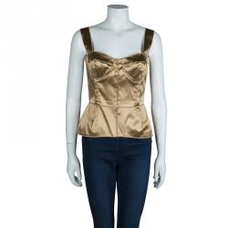 مملوكة مسبقًا Dolce And Gabbana Beige Corset M