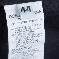 Pre Owned Dolce and Gabbana Indigo Faded Denim Capri Pants M