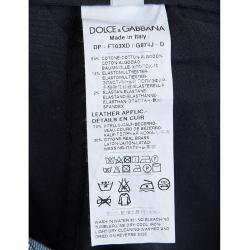 Pre Owned Dolce and Gabbana Indigo Faded Denim Capri Pants M