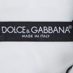 Pre Owned Dolce and Gabbana Hand Embroidered Embellished Portofino Shift Dress S