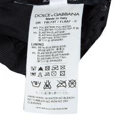 Pre Owned فستان سهرة دولتشي أند غابانا بلا حمالات مكشكش مزين بالترتر أسود M